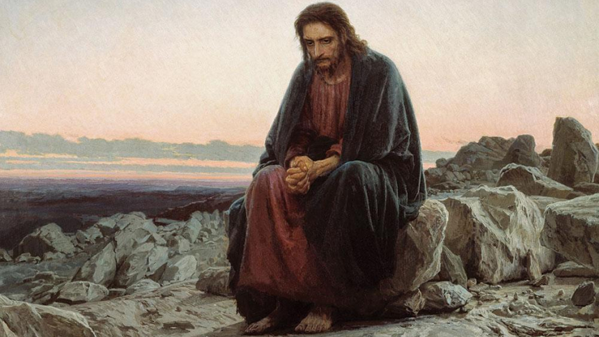 Jesus in the desert