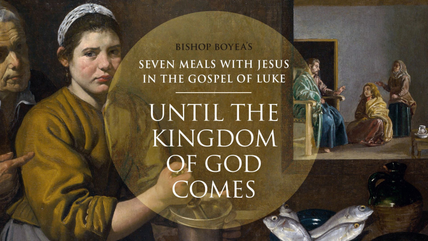 Welcome to Day 6 of Bishop Earl Boyea’s reflections on seven meals in people’s homes where Jesus Christ is present. Each encounter is recorded in the Gospel of Saint Luke. Today’s reflection? The Last Supper (Luke 22:15-20).   “My sisters and brothers, the lasting memorial meal, unlike the other dinners we have been discussing, was at Jesus’ invitation,” says Bishop Boyea.     “As Athanasius has written, ‘We eat of the Word of the Father, the Son, our Savior.  We have the lintels of our hearts sealed with t