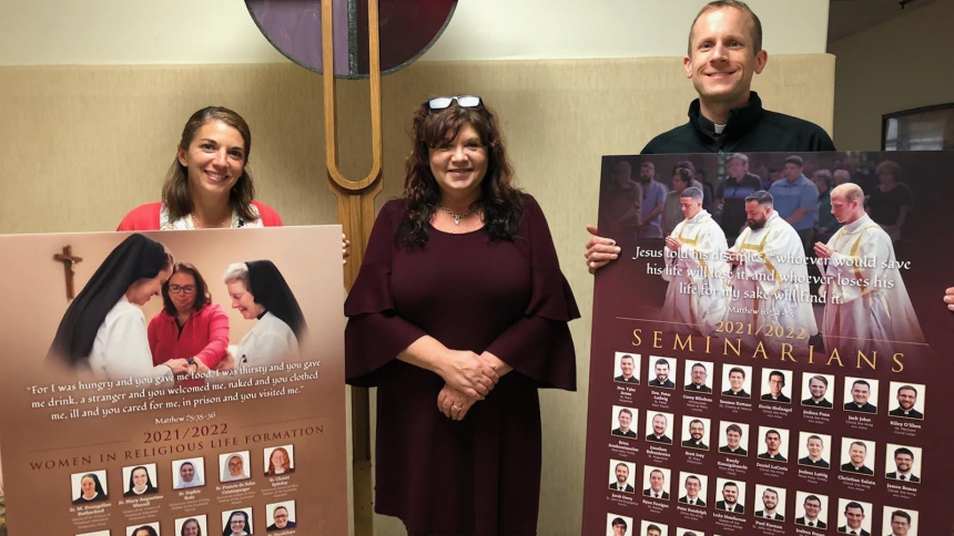 A request for prayers: New vocations posters sent to parishes! 