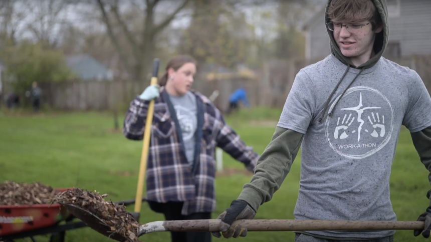 Watch: Lansing Catholic High's Work-A-Thon | Bringing Christ's Love to those in Need