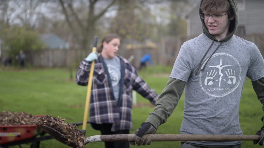 Watch: Lansing Catholic High's Work-A-Thon | Bringing Christ's Love to those in Need 