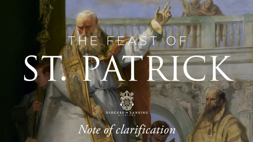 Feast of Saint Patrick | Note of Clarification