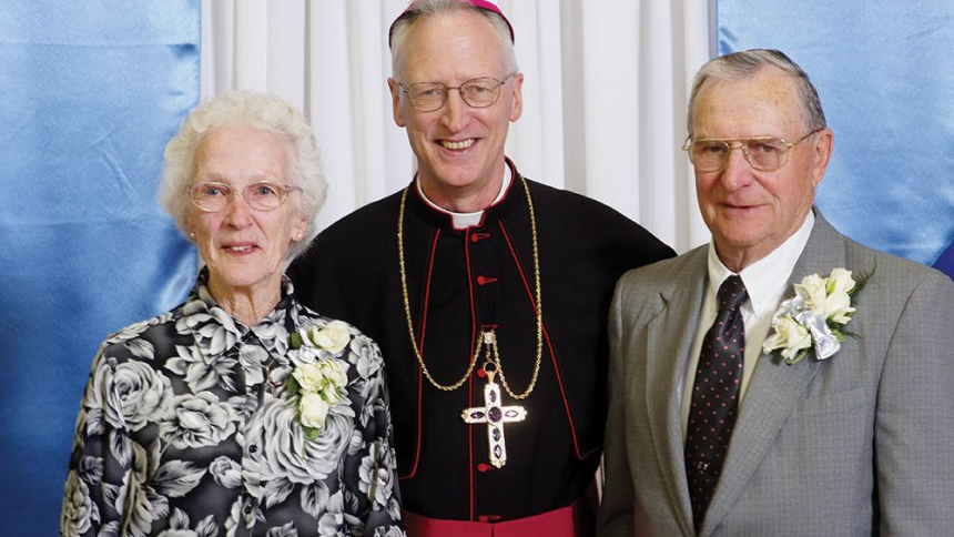 Bishop with mom and dad