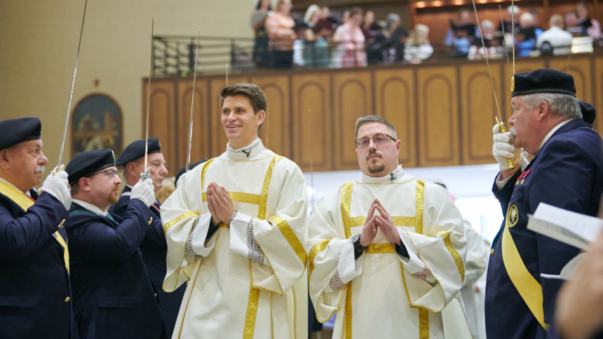 Father Corey Bilodeau and Father Seamus Kettner 