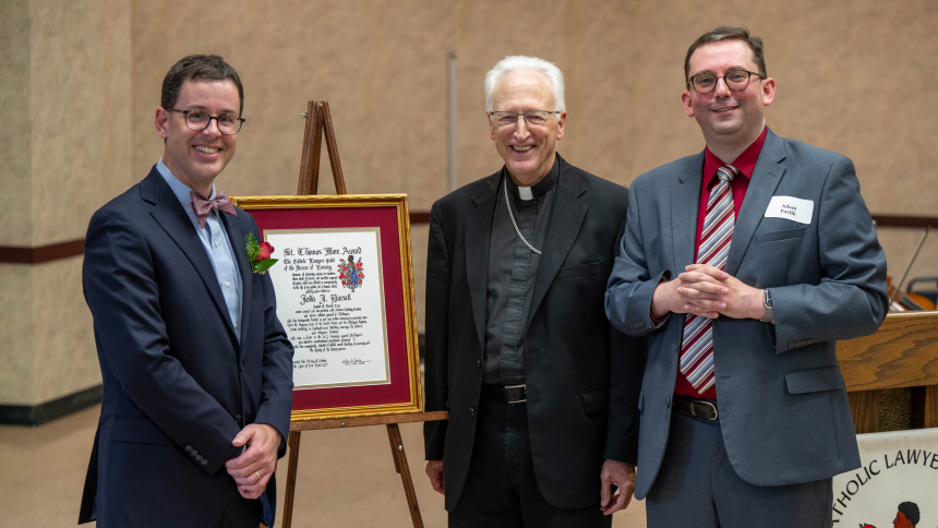 Attorney John J. Bursch, winner of the 2023 Saint Thomas More Award from the Catholic Lawyers Guild of the Diocese of Lansing
