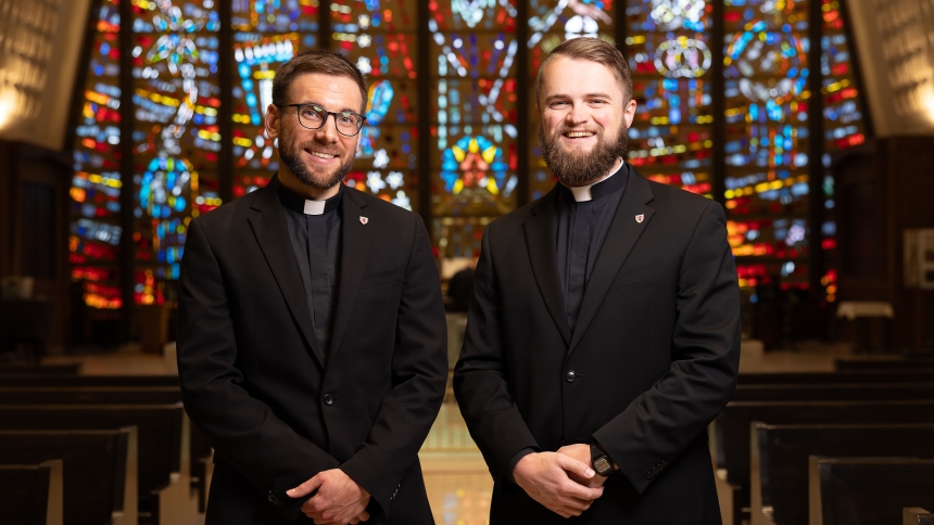 Deacons Riley O'Shea and Joshua Fons