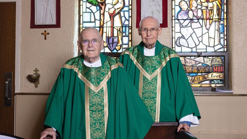 Monsignors Murphy and Lunsford