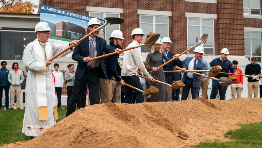 Powers chapel groundbreaking, November 2025