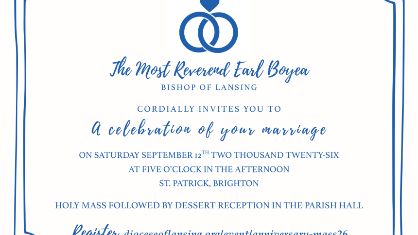 Anniversary Mass September 12, 2026