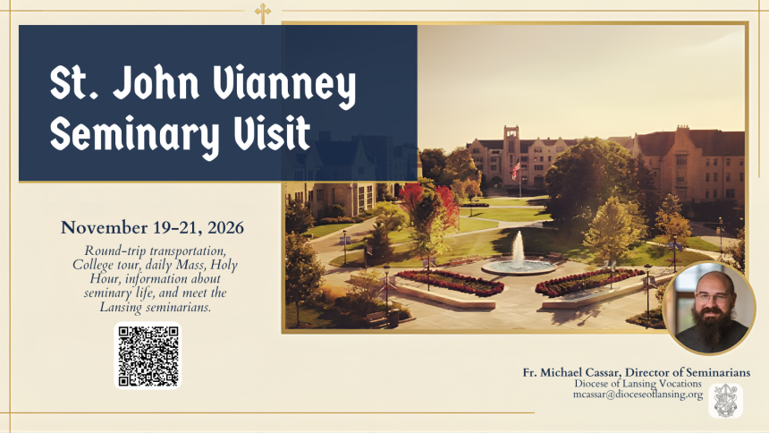 2026 Vianney Visit banner