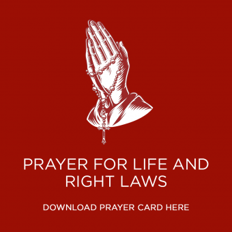 Prayer for Life and Right Laws