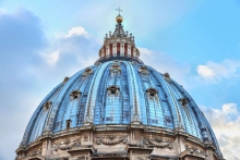 he dome of St. Peter's Basilica. Credit: Luxerendering