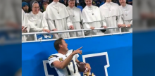 San Diego Chargers' quarterback Philip Rivers greets Dominican Sisters of Ann Arbor