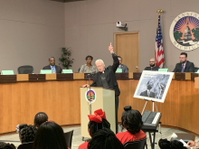 Bishop Boyea at Lansing City Council 