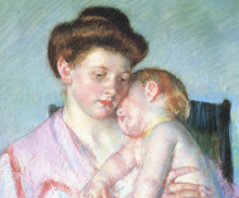 Sleeping Baby, by Mary Cassatt, 1910