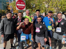 Seminarian Marathon Runners 