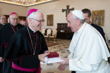 Bishop Boyea and Pope Francis 