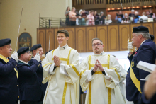 Father Corey Bilodeau and Father Seamus Kettner 