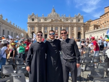 Diocese of Lansing Seminarians at canonization of Saints Pier Giorgio Frassati and Carlo Acutis 