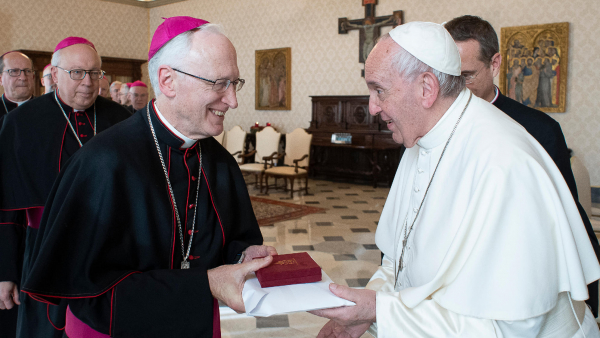 Bishop Boyea and Pope Francis 