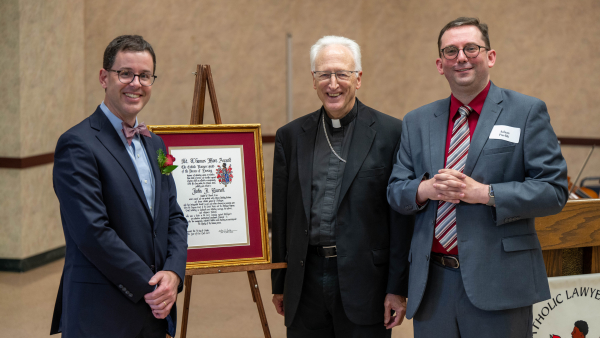 Attorney John J. Bursch, winner of the 2023 Saint Thomas More Award from the Catholic Lawyers Guild of the Diocese of Lansing