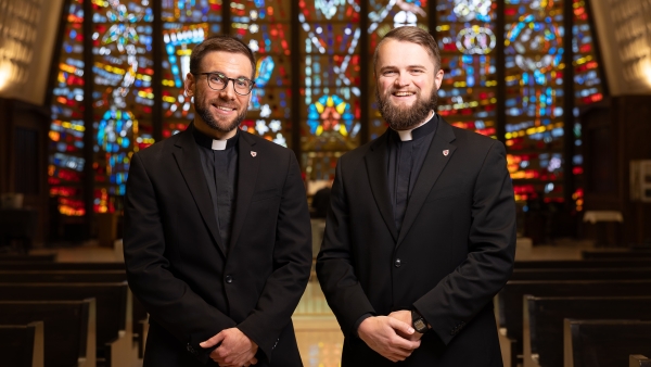 Deacons Riley O'Shea and Joshua Fons 