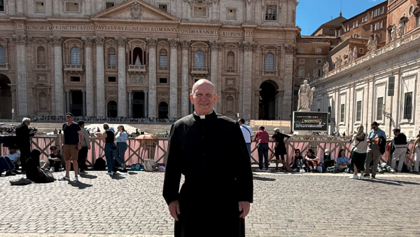 Father Bob Irish in Rome