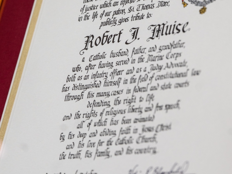 Saint Thomas More Award 2025