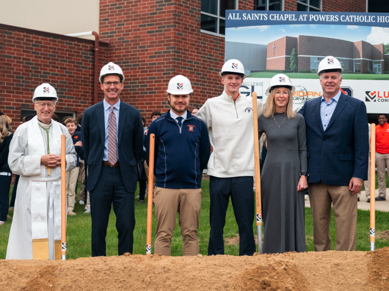 Powers chapel groundbreaking, November 2025
